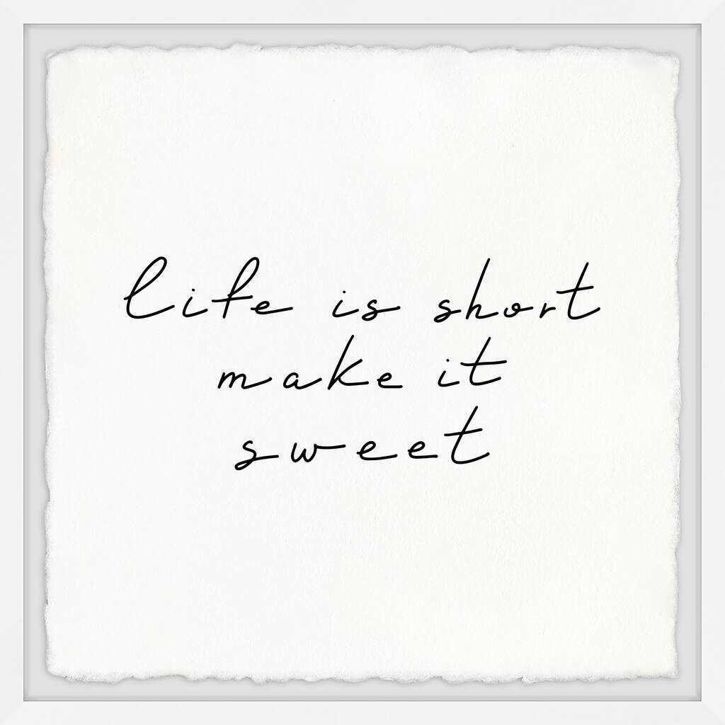 Make It Sweet Framed Wall Art, Elegant Home Touch - Sophisticated Artwork for Refined Décor