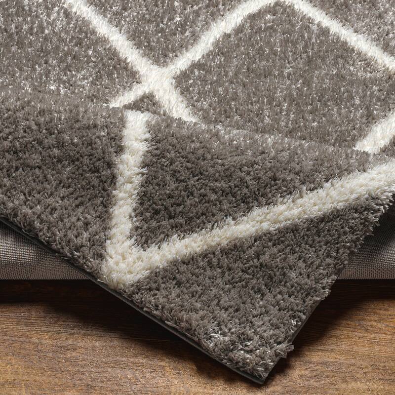 Livabliss Cloudy Transitional Trellis Plush Area Rug