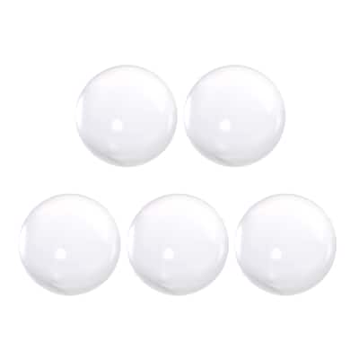 40mm Diameter Acrylic Ball Clear/Transparent Sphere Ornament 1.6" 5Pcs