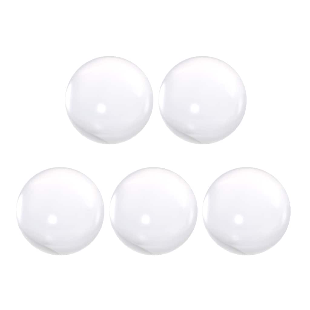 40mm Diameter Acrylic Ball Clear/Transparent Sphere Ornament 1.6" 5Pcs