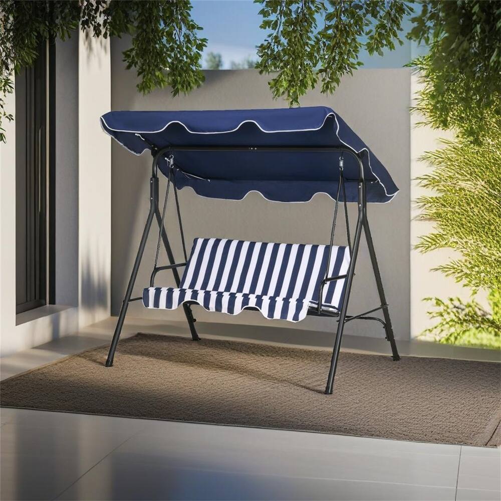 3-Seat Outdoor Patio Swing Chair