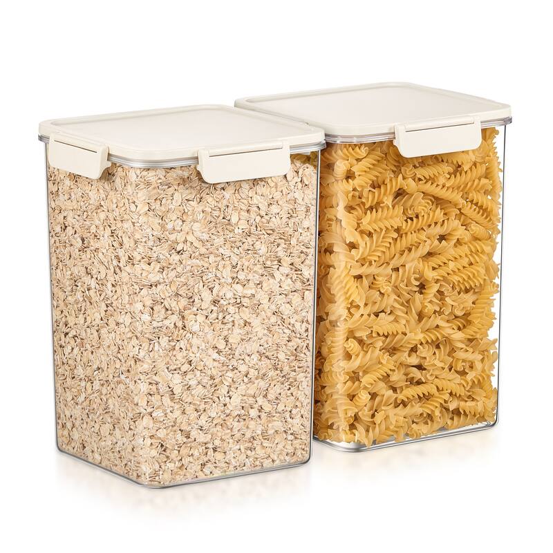 Sorbus Airtight Food Storage Container, Clear Stackable Canister for Pantry, Rice, Pasta, Cereal & Snacks