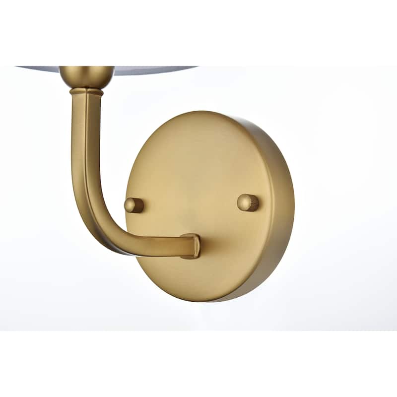 Cole 1 Light Black and Clear Bath Sconce