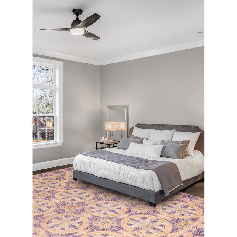 ECARPETGALLERY Hand-knotted Signature Collection Violet Wool Rug - 9'0 x 12'2