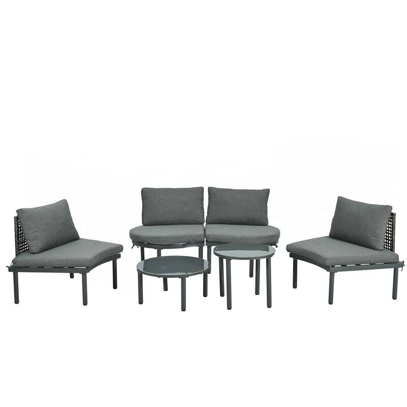 6-Piece Patio Sofa Furniture Set