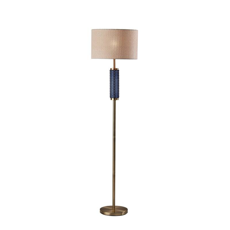 Delilah Floor Lamp - Antique Brass