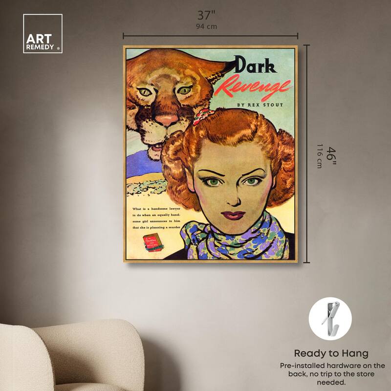 Dark Revenge Book 1939 Canvas by Art Remedy