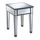 preview thumbnail 16 of 30, Convenience Concepts Gold Coast Mirrored 1 Drawer End Table