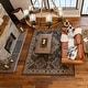 preview thumbnail 19 of 24, Rustic 6 Light Wagon Wheel Chandelier with Seeded Glass Shade
