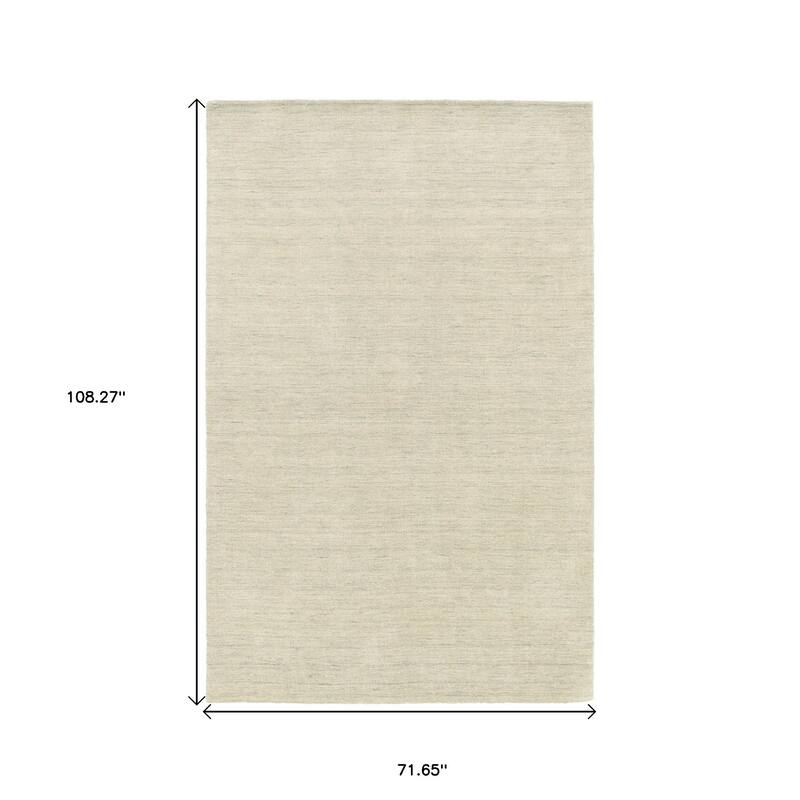 HomeRoots Solid Color Modern Rectangle Area Rug