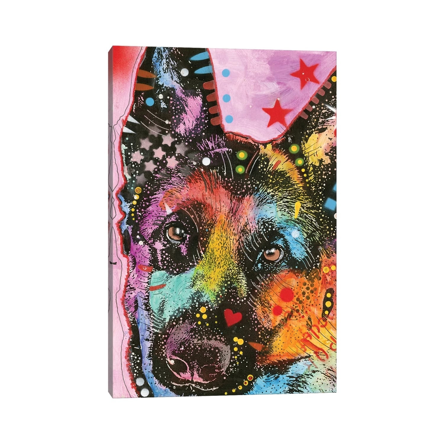 iCanvas "German Shepherd II" by Dean Russo Canvas Print