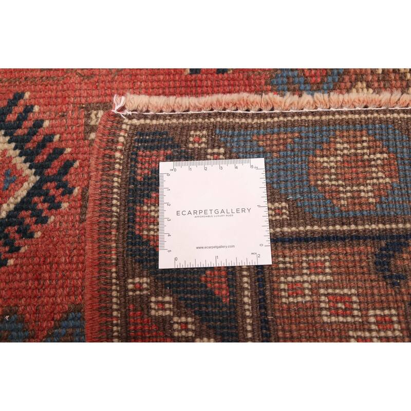 ECARPETGALLERY Hand-knotted Oushak Red Wool Rug - 4'1 x 6'7