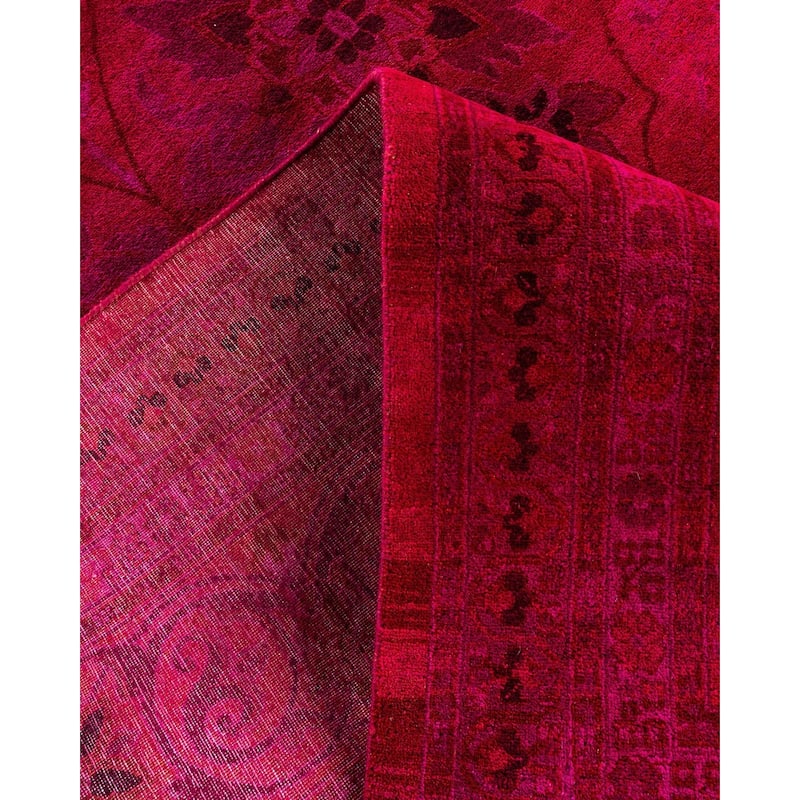 Contemporary Overdyed Wool Hand Knotted Area Rug - 10' 3" x 14' 0"