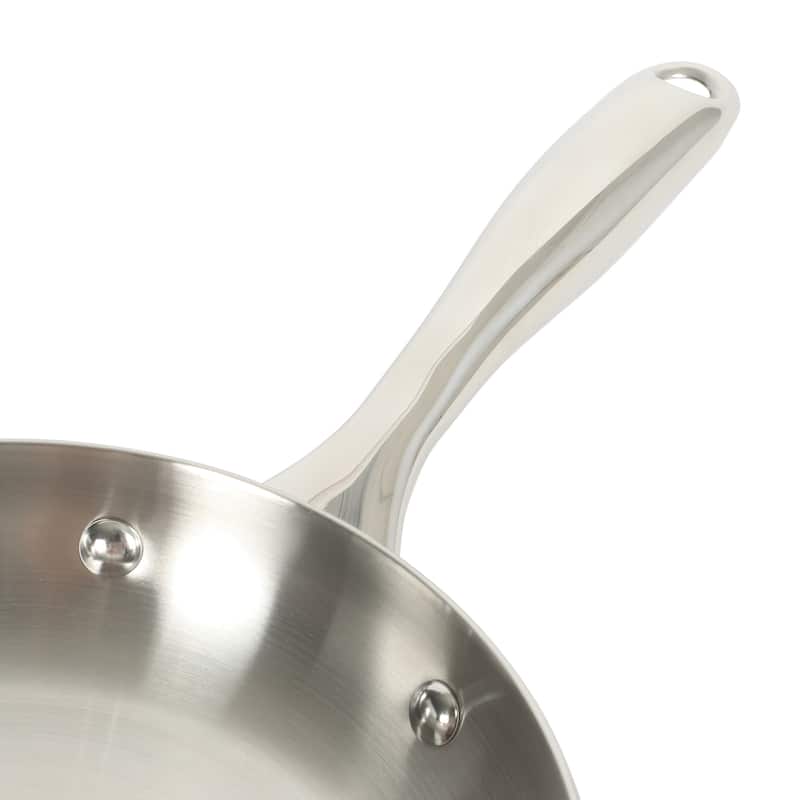 Oster Platinum Sedwick Stackable Stainless Steel Cookware Set W/ Domed Stainless Steel Lids W/ TriPly Encapsulated Base