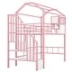 preview thumbnail 21 of 27, Twin Metal Loft Bed With Roof Design And A Storage Box, With Storage Case, Sturdy Metal Frame,Easy Assembly, Black