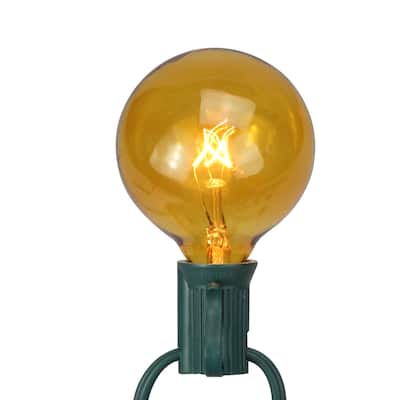 Pack of 25 G50 Incandescent Christmas Replacement Bulbs - 8"