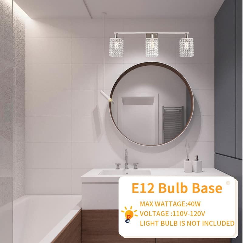 Modern Bathroom Lights with Crystal Shape