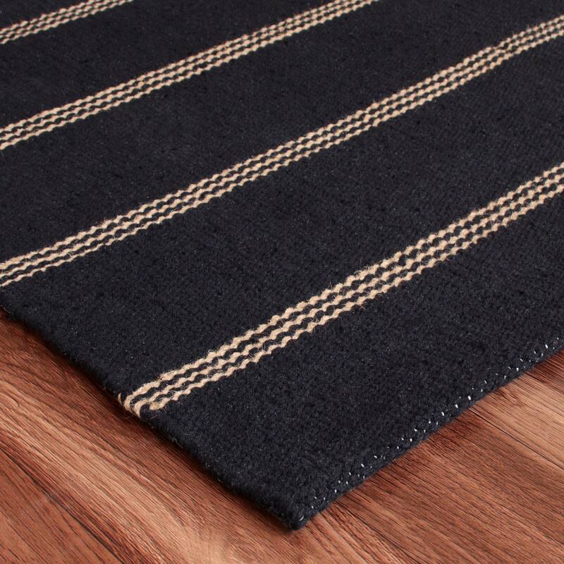 Sevita Striped Jute Area Rug