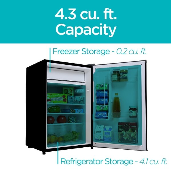 4.3 cubic foot refrigerator top