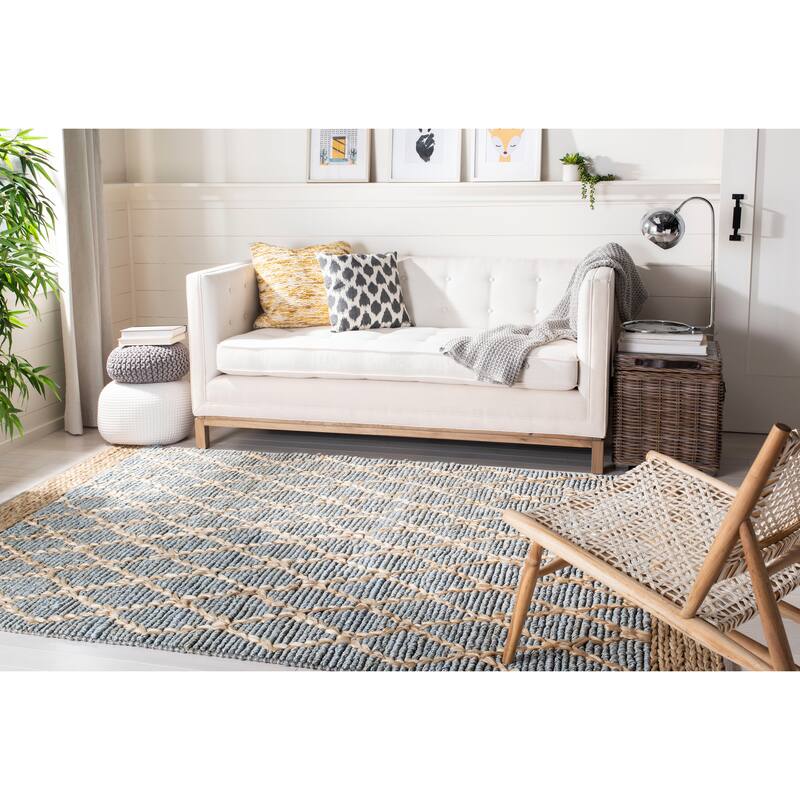 SAFAVIEH Handmade Natural Fiber Foolke Casual Jute Trellis Rug