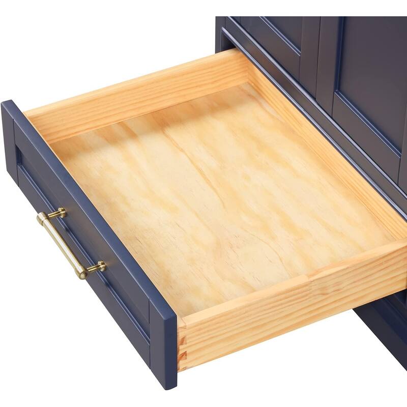 Blossom Copenhagen 36" Solid Wood Bathroom Vanity w/ Marble Top & Sink