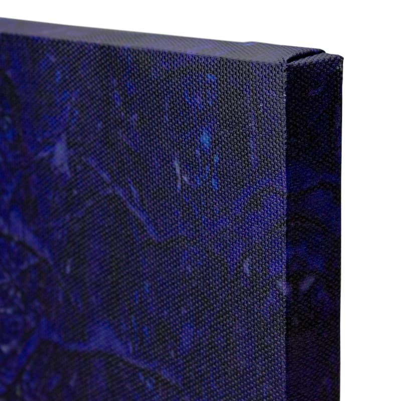 LED Lighted Nighttime Woods Winter Canvas Wall Art 11.75 x 15.75