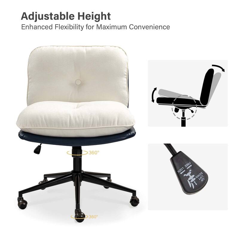 Lindsay Modern Tilting Criss Cross Home Office Chair by HULALA HOME
