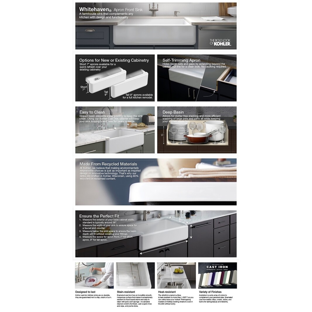 Kohler Whitehaven 36