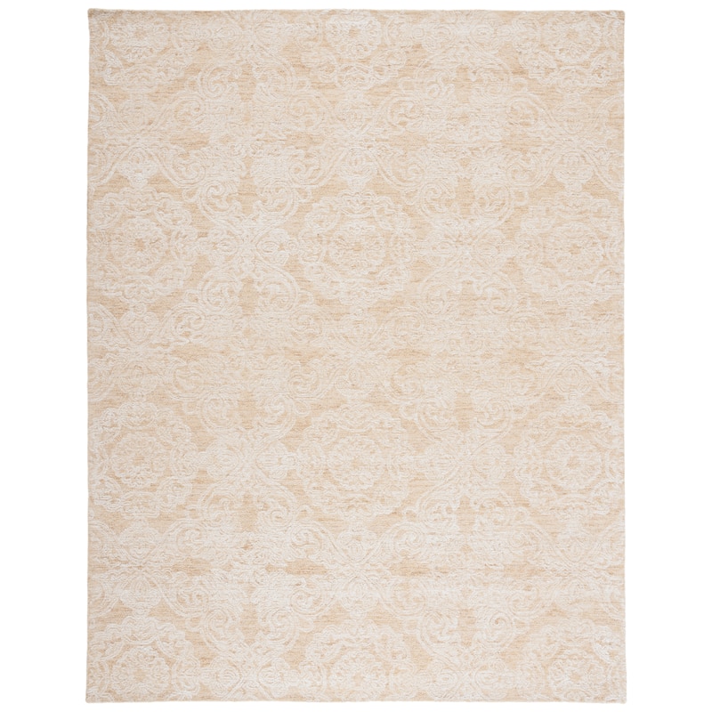 SAFAVIEH Handmade Metro Bhavani French Country Wool Rug - 8' x 10' - Gold/Ivory