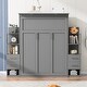 preview thumbnail 15 of 24, Roomfitters Queen/Twin Size Murphy Wall Bed with Shelves, Drawers, LED Lights, Space-Saving Design for Modern Living