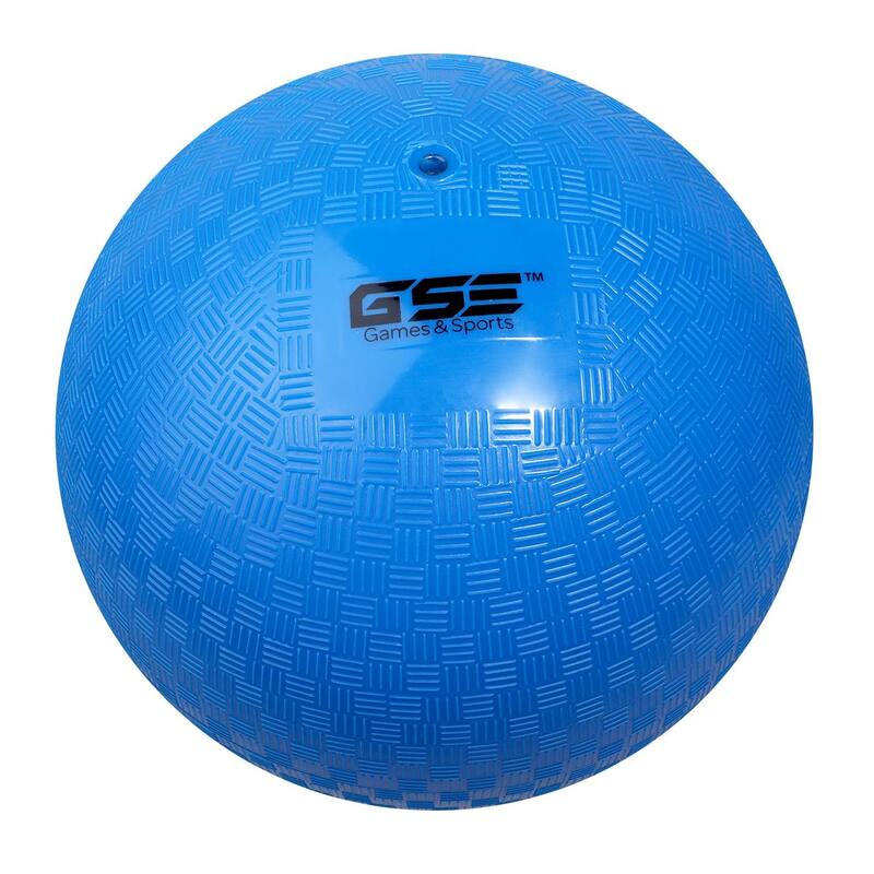 GSE™ 10" Inflatable Playground Balls, Kickball, Dodge Ball, Four Square Ball. Indoor/Outdoor Kids Toy Balls - Blue