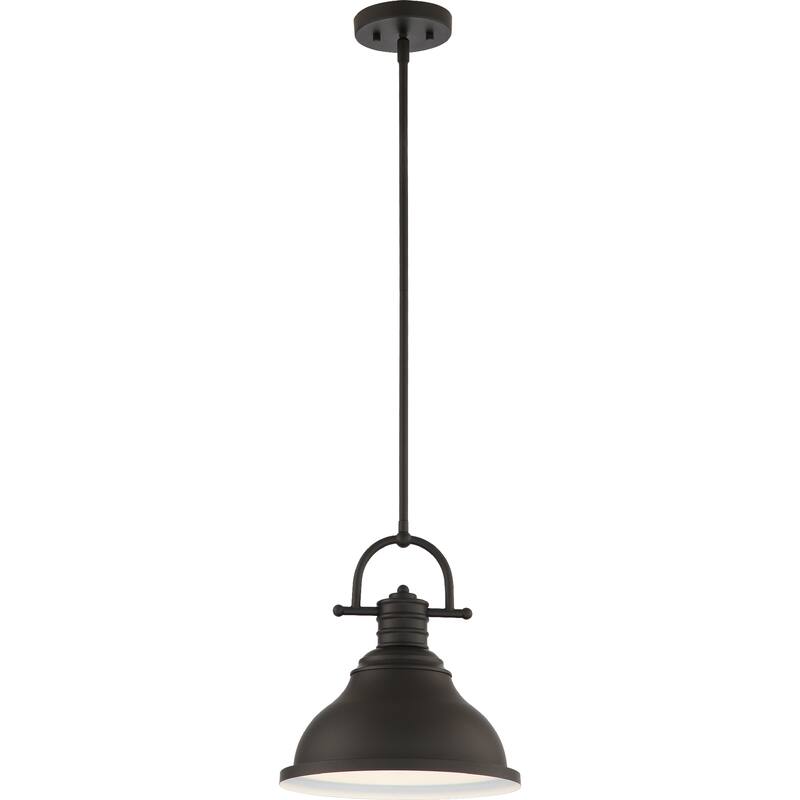 Volume Lighting 1-Light LED Indoor Foundry Bronze Downrod Pendant l - Foundry Bronze