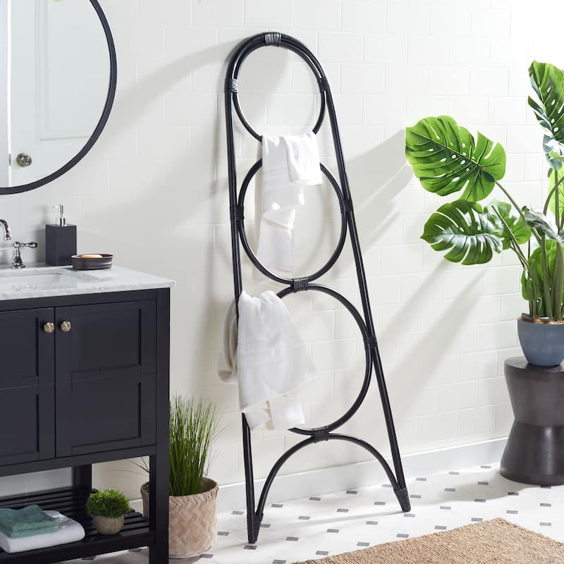 SAFAVIEH Home Kino 3 Tier Towel Hanger - 27.2"W x 1.2"D x 67"H