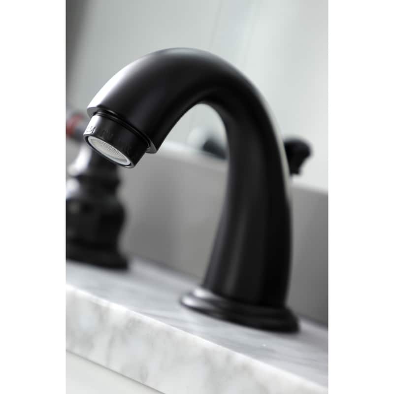 Kingston Brass Magellan Deck Mount Widespread Bathroom Faucet