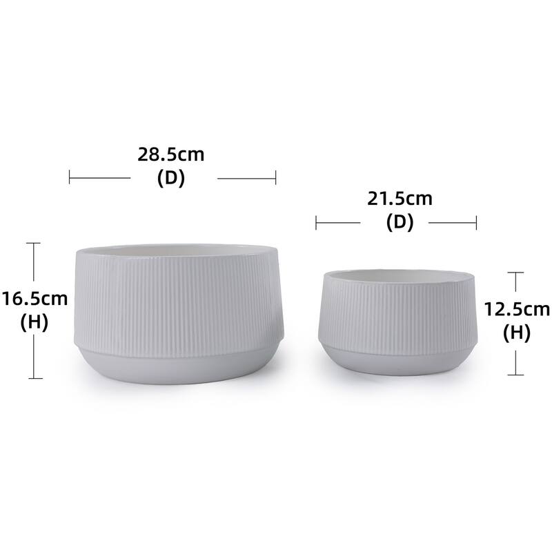 Modern Ceramic Flowerpot (Set of 2)