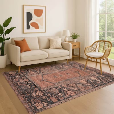 Premium Washable Super Soft Traditional Global Mayfield Rug