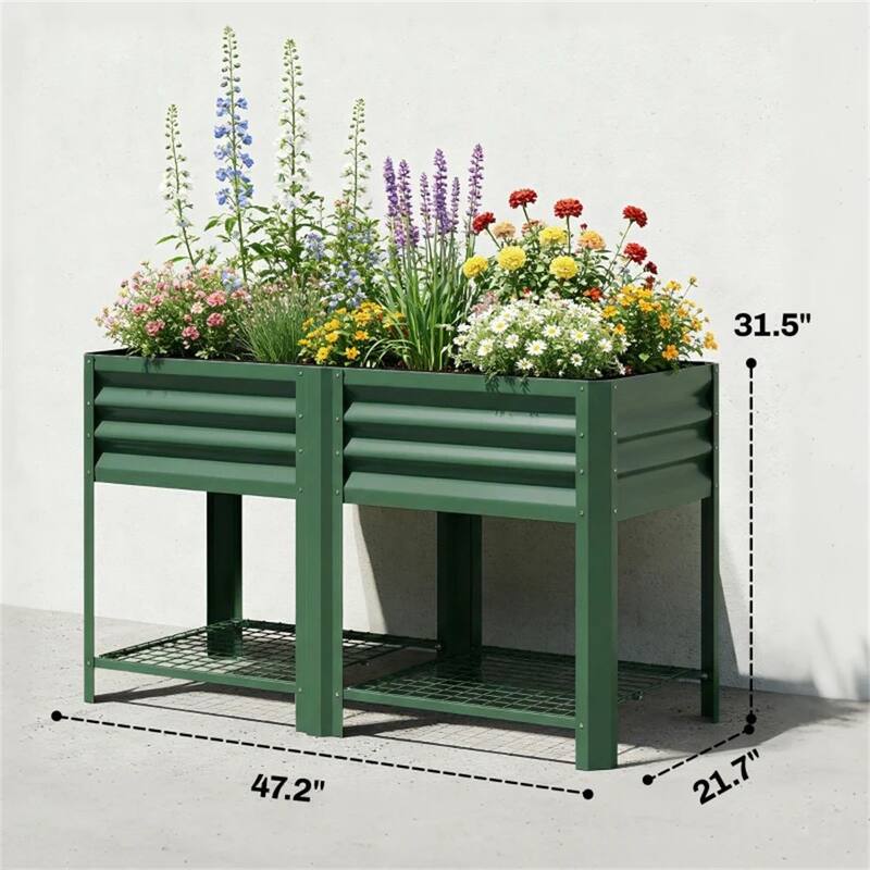 Elevated Garden Bed, Plant Rack, Elevated Flowerpot box, Planting Box