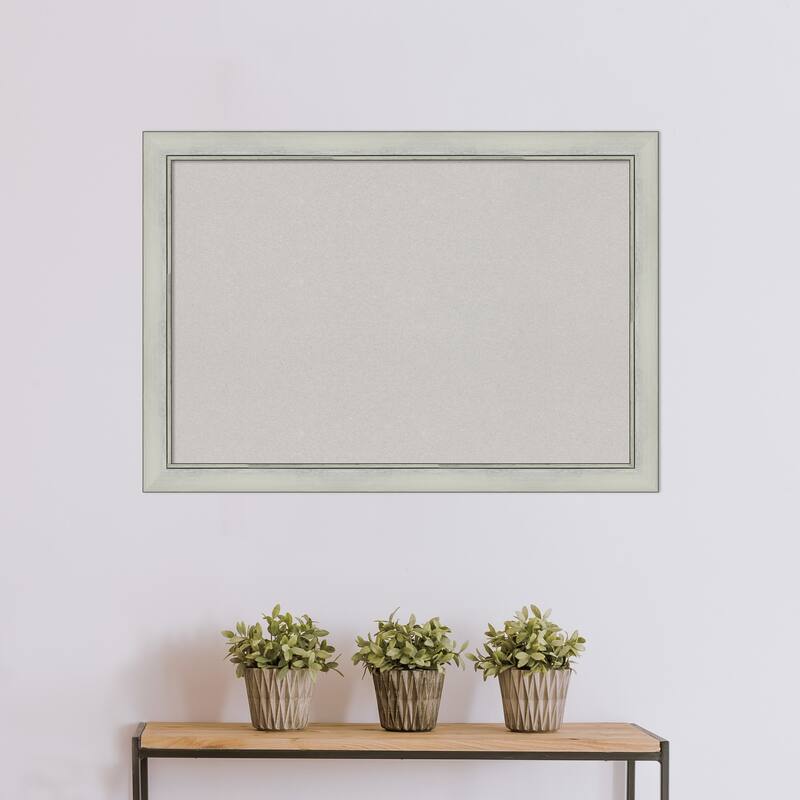 Flair Framed Grey Corkboard Bulletin Board