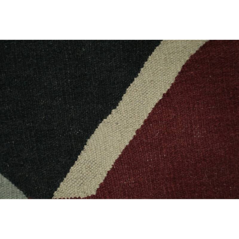 Hand Woven Oriental 100% Wool Carpet Southwestern Modern Multi-Colored Kilim Area Rug - 16' 2'' X 12' 5''