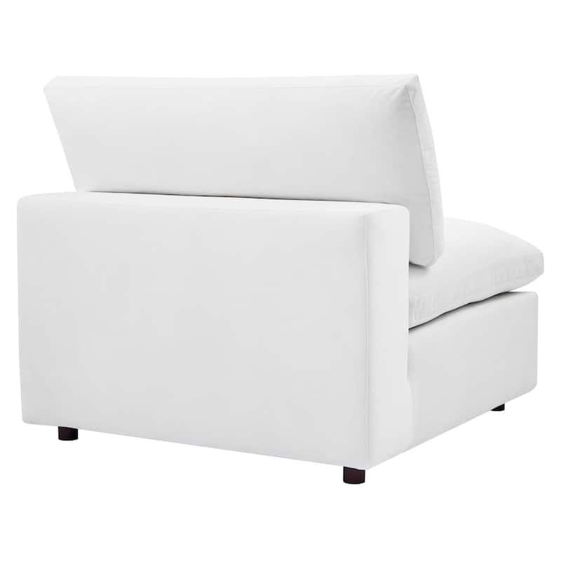 Commix Down Filled Overstuffed Velvet 5-Piece Sectional Sofa