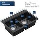 preview thumbnail 10 of 56, Karran QTWS-880 Drop-in 33 in. Double Equal 50/50 Bowl Workstation Kitchen Sink