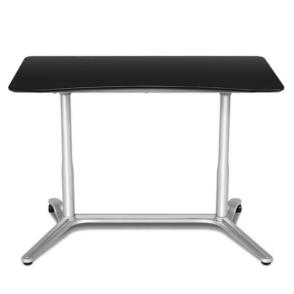 Shop Costway Height Adjustable Computer Desk Laptop Table Rolling Sit Stand Notebook Table As Pic Overstock 21009931