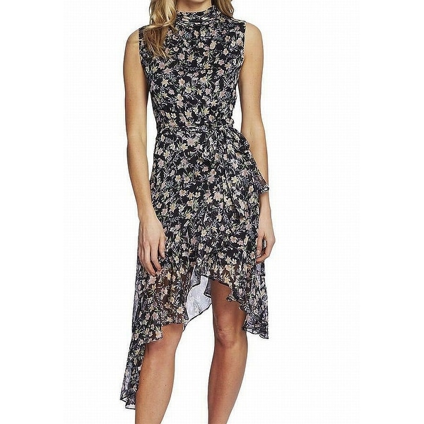 cece floral print asymmetrical dress