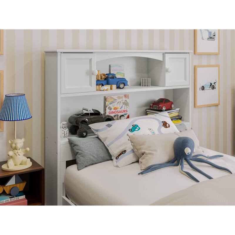 Hadley Platform Bed with Panel Footboard and Twin Trundle