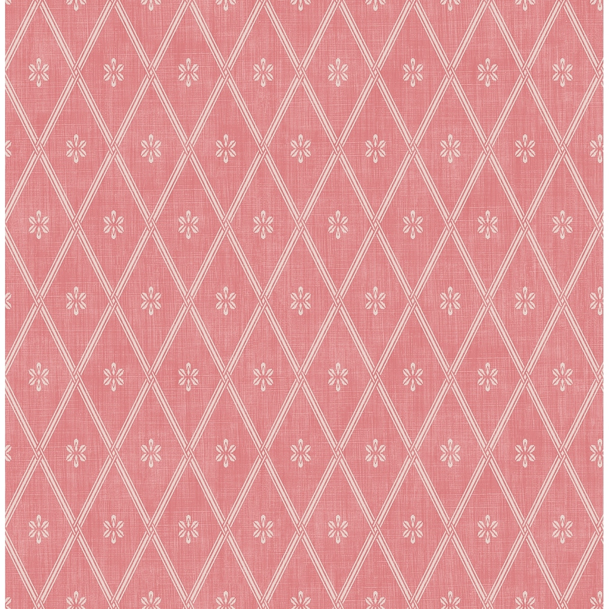 Seabrook Designs Ambram Diamond Lattice Unpasted Wallpaper