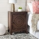 preview thumbnail 18 of 38, SAFAVIEH Thea Single-door Carved Nightstand
