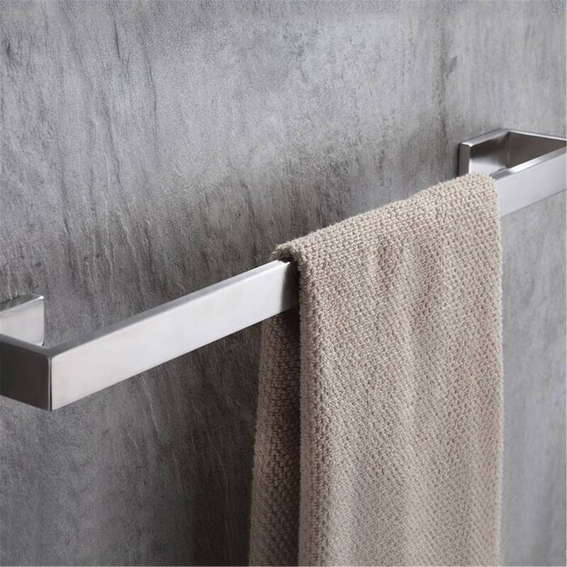 4 Piece Bathroom Hardware Set Wall Mount Bathroom Accessories Bathroom Towel Holder Bar Set Stainless Steel Bath Fixtures