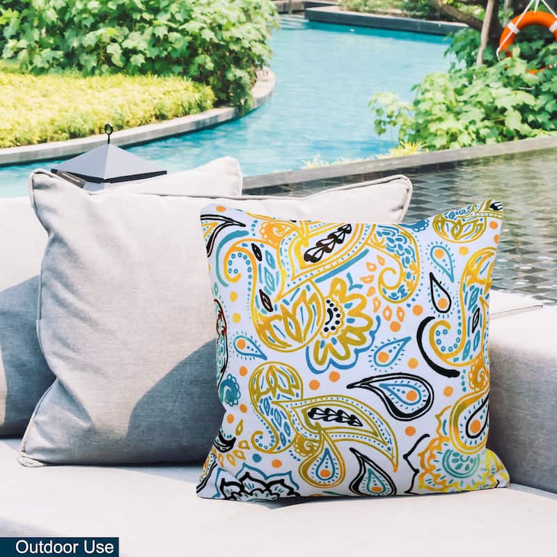 Indoor Outdoor Waterproof Throw Pillows 18''x18'' with Inserts for Your Patio Furniture, Chairs, Indoor Décor
