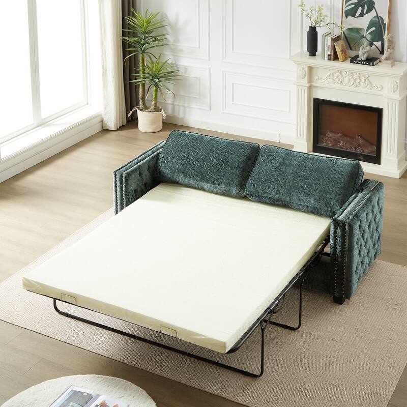 Luxurious Chenille Couch with Sleeper Sofa Bed, Easy Assembly, and Ultimate Comfort