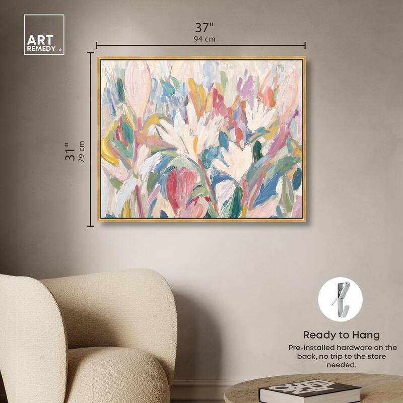 Morning Mist Bloom I Canvas by Art Remedy